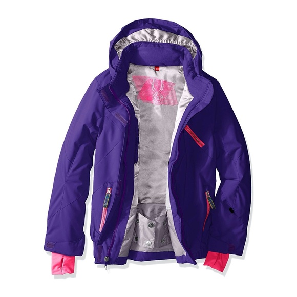 Spyder Girls Lola Winter Snow Jacket Purple - Picture 2 of 3